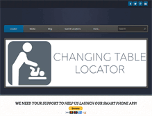 Tablet Screenshot of changingtablelocator.com